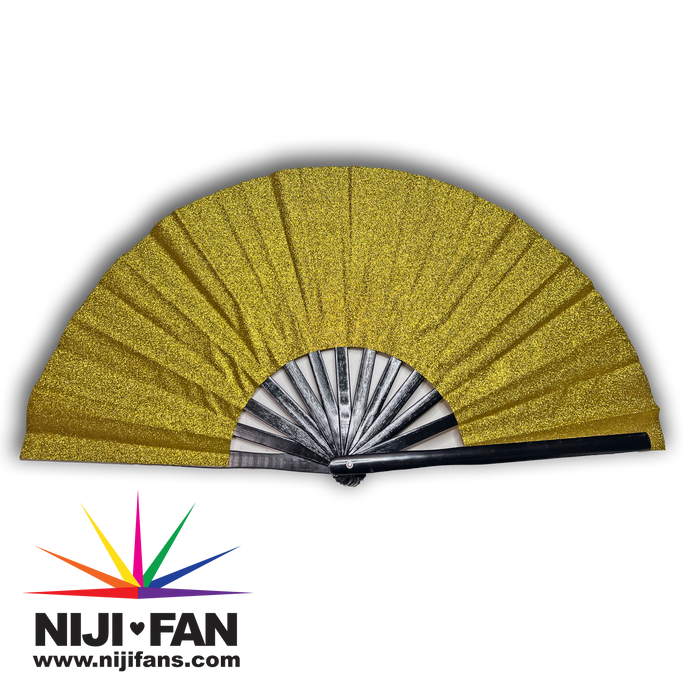 LIMITED EDITION NEW YEARS Gold Glitter Clack Fan