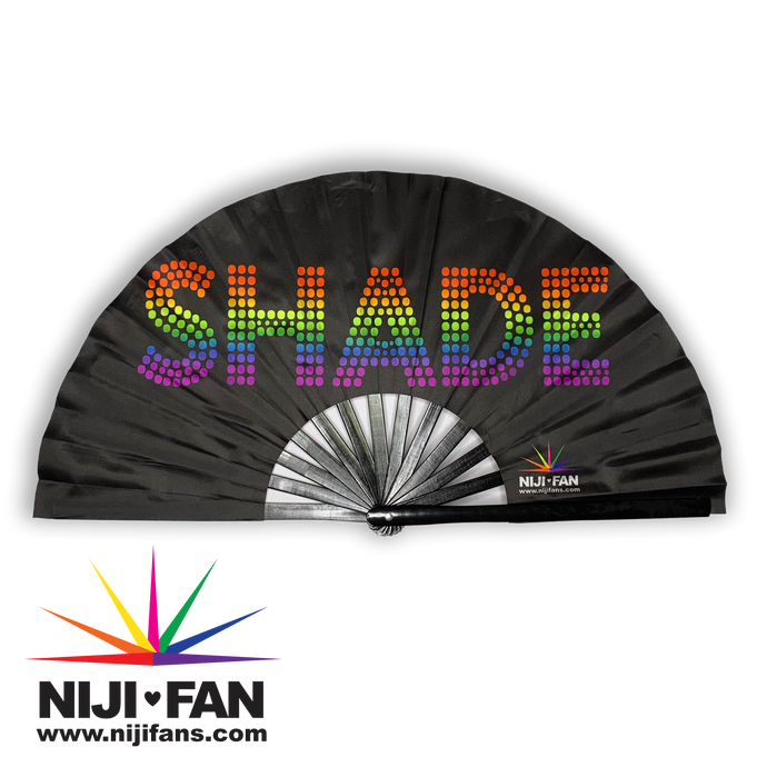 Shade Rainbow Clack Fan *Black Light Reactive*