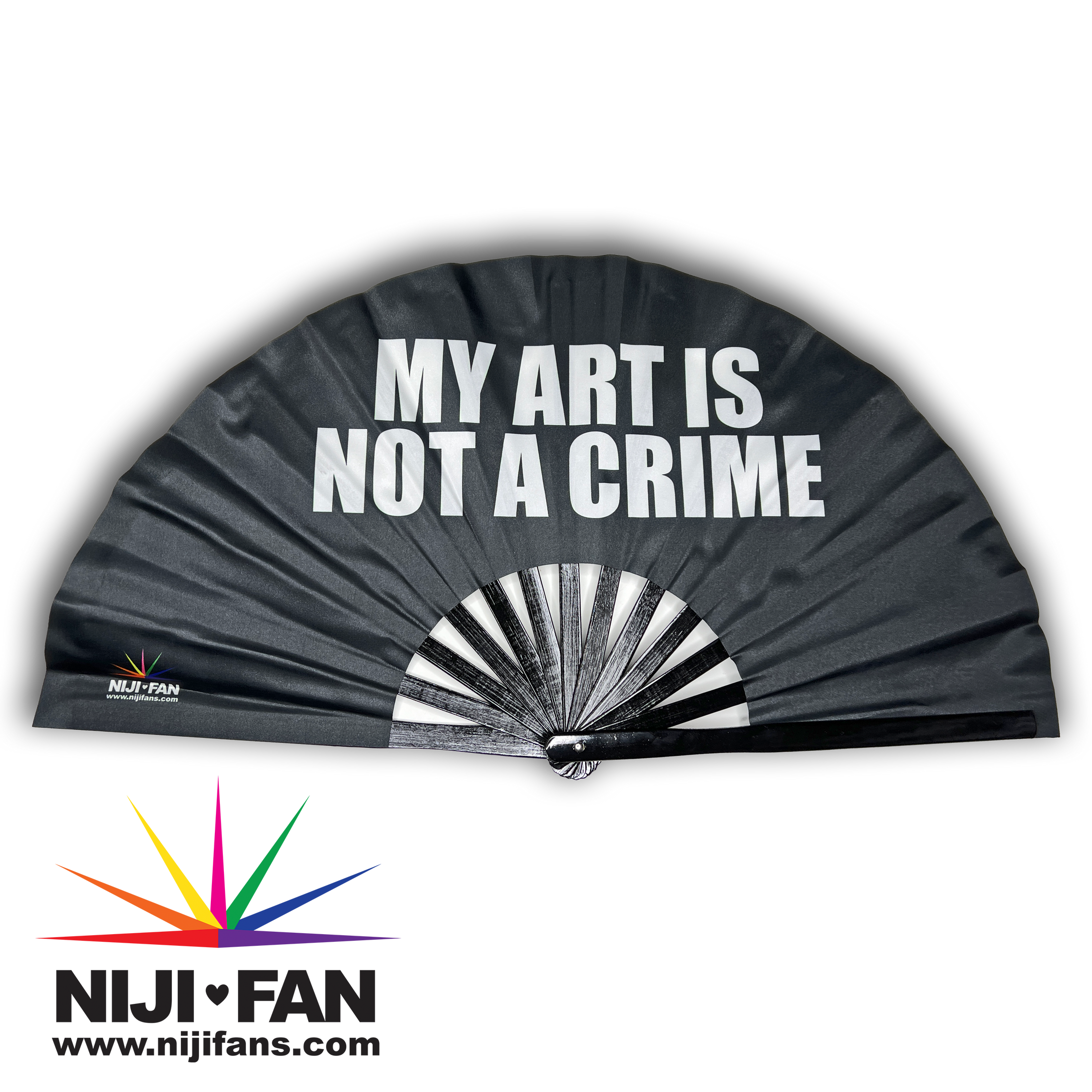 My Art Is Not A Crime Clack Fan *Blacklight Reactive*