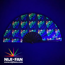 Load image into Gallery viewer, Catagram Mini Clack Fan *Blacklight Reactive*