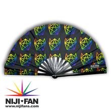 Load image into Gallery viewer, Catagram Mini Clack Fan *Blacklight Reactive*