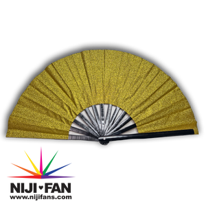 LIMITED EDITION NEW YEARS Gold Glitter Clack Fan