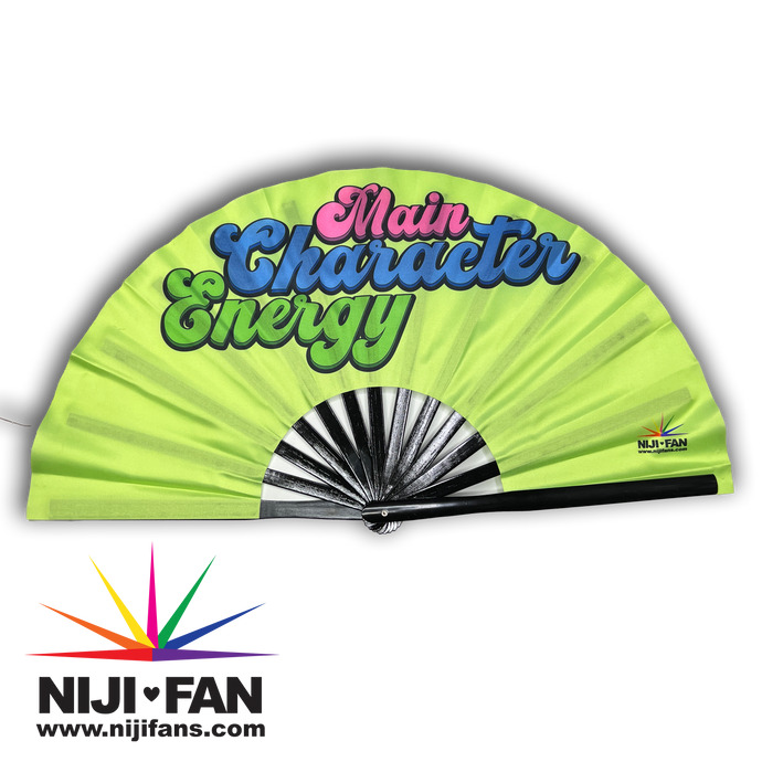 Main Character Energy Clack Fan *Blacklight Reactive*