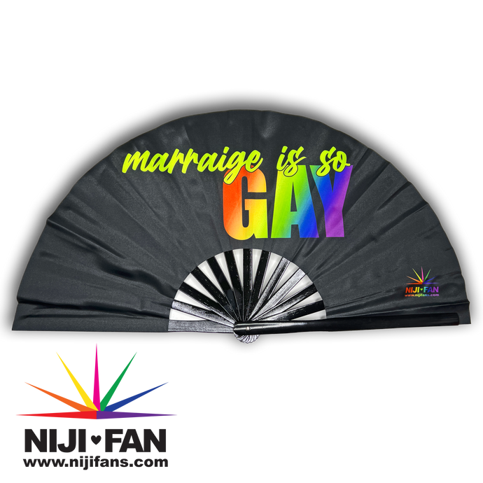 Marriage Is So Gay Clack Fan *Blacklight Reactive*
