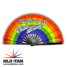 Load image into Gallery viewer, Cant Even Think Straight Clack Fan *Blacklight Reactive*