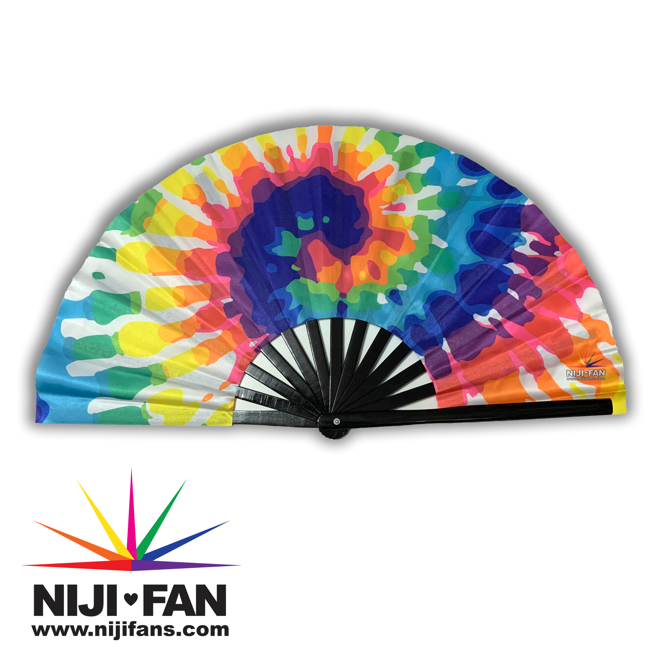 Tie Dye Clack Fan *Blacklight Reactive*