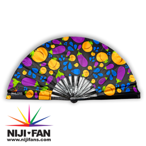 Eggplant/Peach Clack Fan *Blacklight Reactive*