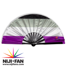 Load image into Gallery viewer, Ace Pride Clack Fan *Blacklight Reactive*