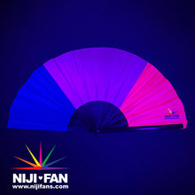 Load image into Gallery viewer, Bisexual Flag Clack Fan *Black Light Reactive*