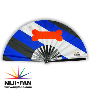 Pup Pride Flag Clack Fan *Blacklight Reactive*