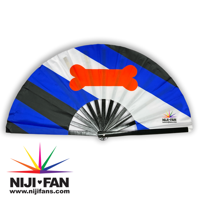 Pup Pride Flag Clack Fan *Blacklight Reactive*