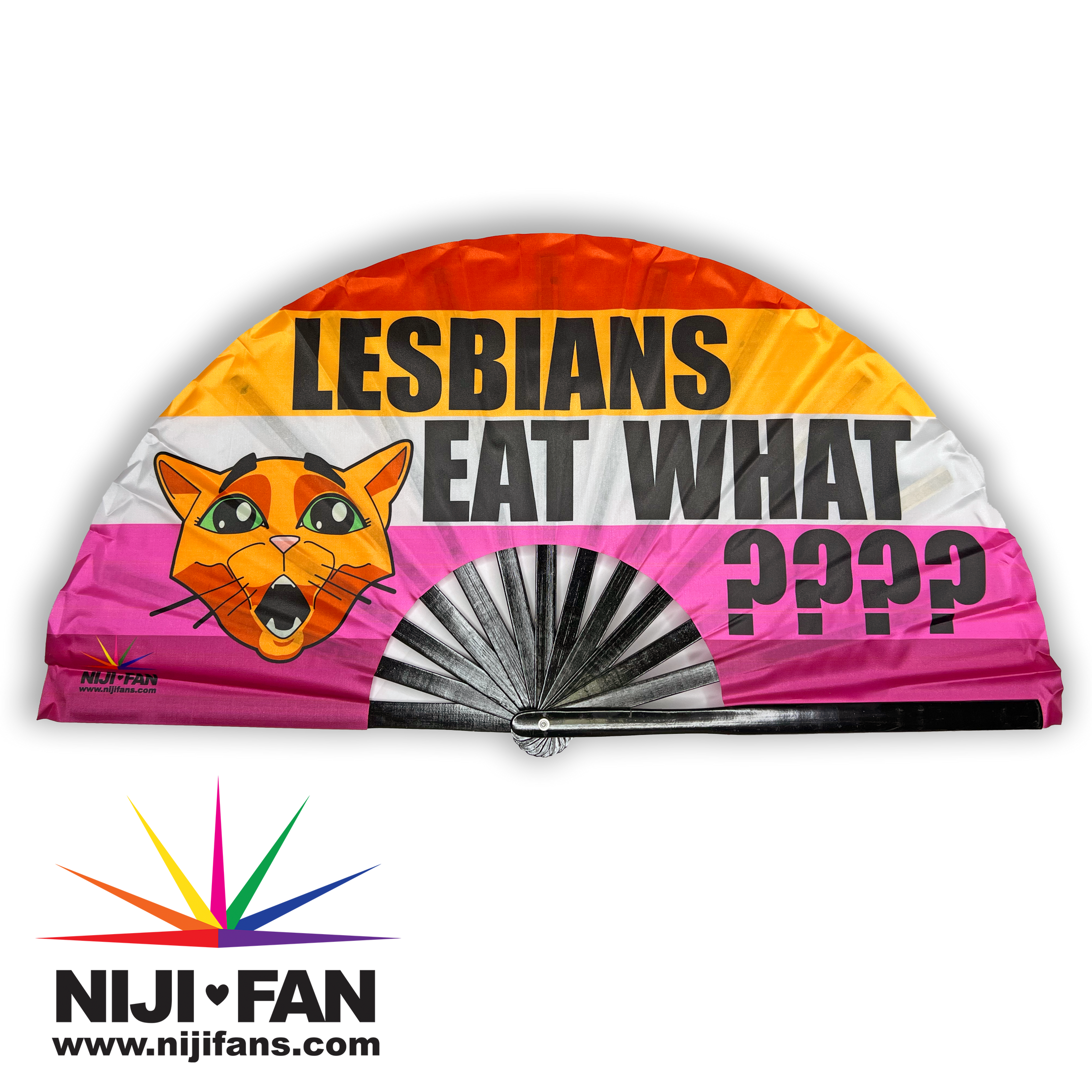 Lesbians Eat What?! Clack Fan *Blacklight Reactive*