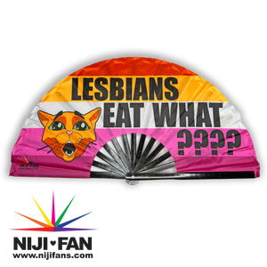 Lesbians Eat What?! Clack Fan *Blacklight Reactive*