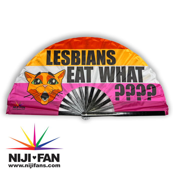 Lesbians Eat What?! Clack Fan *Blacklight Reactive*