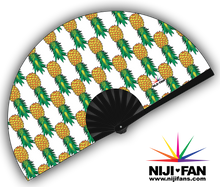 Load image into Gallery viewer, Pineapple Clack Fan *Black Light Reactive*