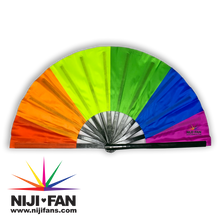 Load image into Gallery viewer, Pride Clack Fan  *Black Light Reactive*