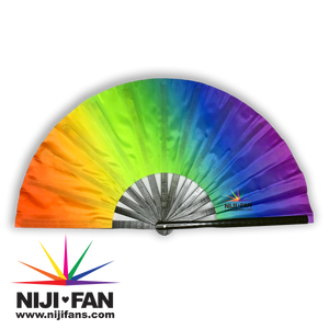 Gradient Pride Clack Fan *Black Light Reactive*