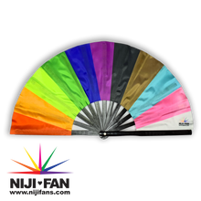 Load image into Gallery viewer, Inclusive Pride Clack Fan *Black Light Reactive*