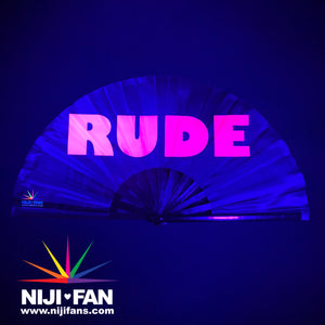 Rude Clack Fan *Blacklight Reactive*