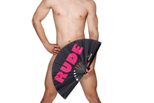 Load image into Gallery viewer, Rude Clack Fan *Blacklight Reactive*