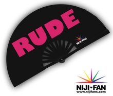 Load image into Gallery viewer, Rude Clack Fan *Blacklight Reactive*