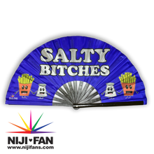 Load image into Gallery viewer, Salty Bitches Clack Fan *Black Light Reactive*