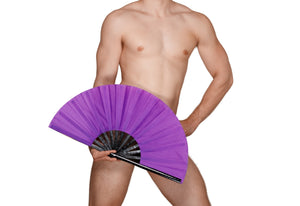 Purple Clack Fan *Black Light Reactive*