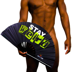 Stay Weird Clack Fan *Black Light Reactive*