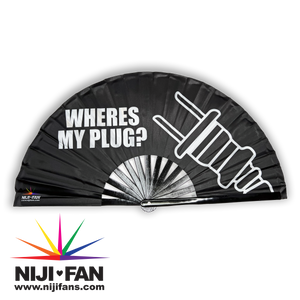 Where's My Plug? Clack Fan *Blacklight Reactive*