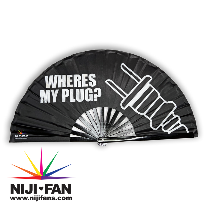 Where's My Plug? Clack Fan *Blacklight Reactive*